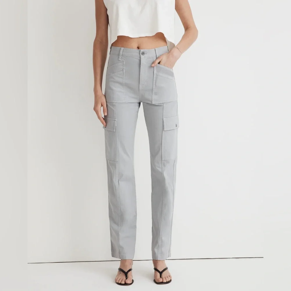 Madewell The Garment Dyed Straight 90s Cargo Pants Size 25 - Picture 2 of 16